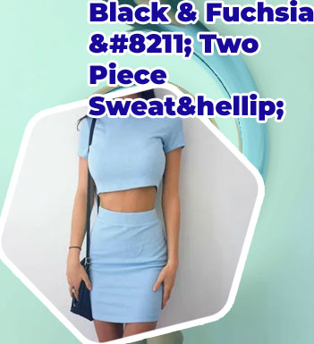 Blue two piece outfit