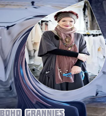 Boho older woman