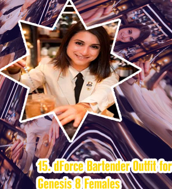 Cute female bartender outfits
