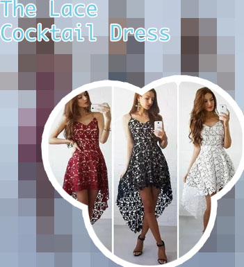 Formal lace cocktail dresses
