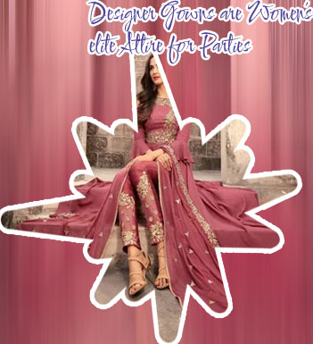 Full gown party wear