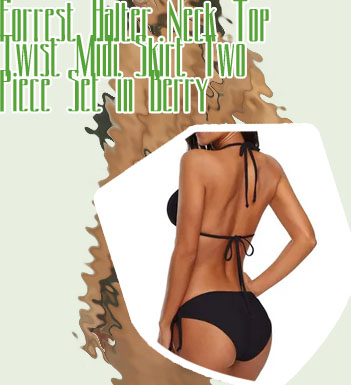 Halter neck two piece set