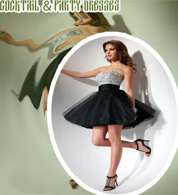 Mini tulle cocktail dress