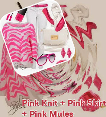 Pink winter outfits