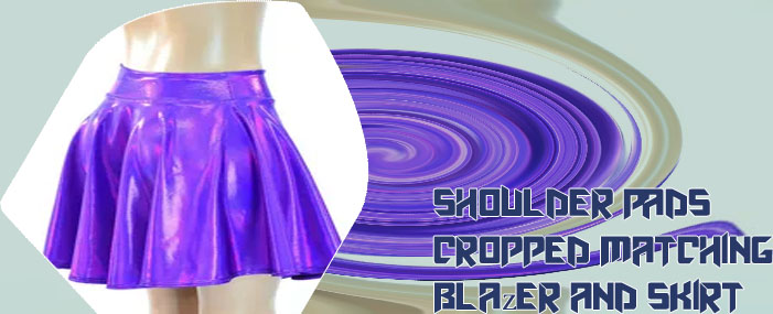 Purple skirt set