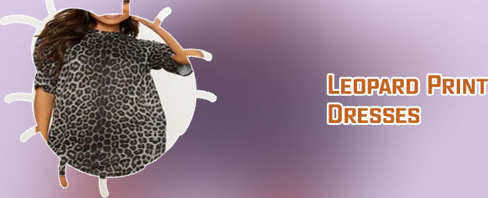 Shirt dress animal print