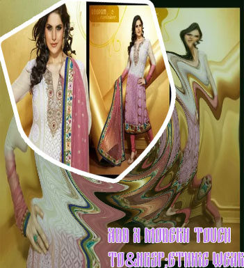 Winter party wear suits for ladies